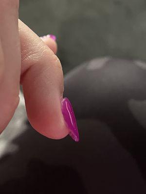 , super thick acrylic application