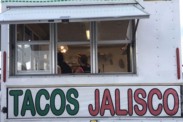 Tacos Jalisco food truck was present at the Food Truck Frenzy on the Market Street Bridge in Ottumwa, Iowa.