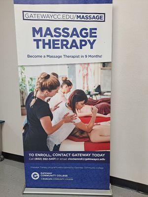 GateWay Community College Student Massage Therapy Clinic