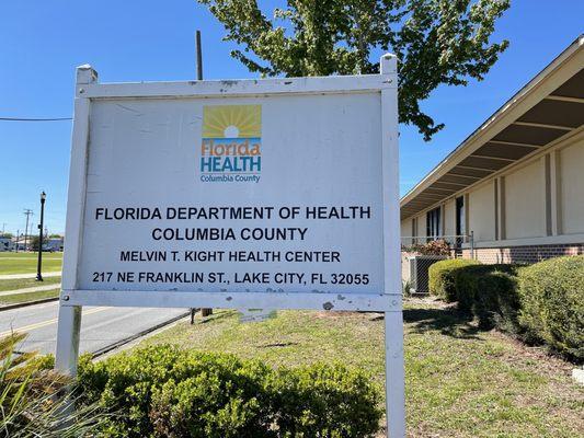 Florida Department of Health Columbia county