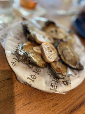 The famous charbroiled oysters!