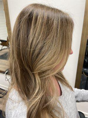 "Lived in" color & cut by Val