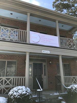 Banner's up and we are open for business!