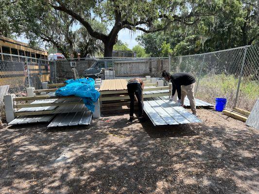 Prime metal sheets for roofing. Florida Metals, ClassicRib sheet metal, galvalume or colored 29 or 26 gauge cut to order at ClassicRib.com
