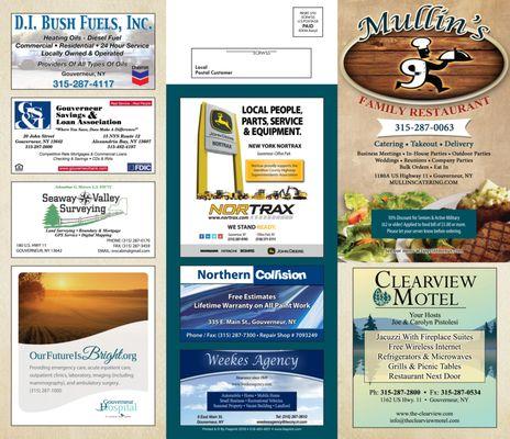 Mullin's Family Restaurant 2016 Take-Out Menu