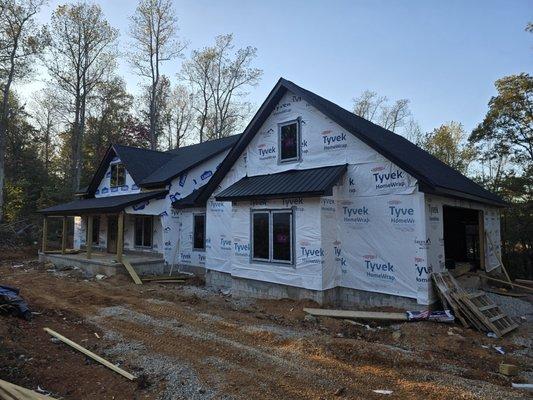 New construction of a custom home