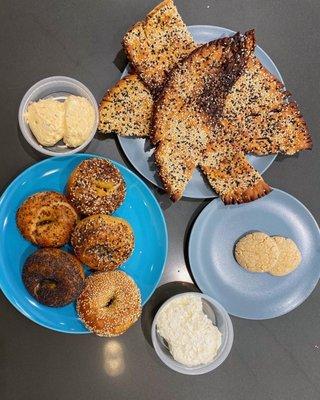 IG: eatswithnc Bagels, schmears, Piattina (Italian flat), cookies