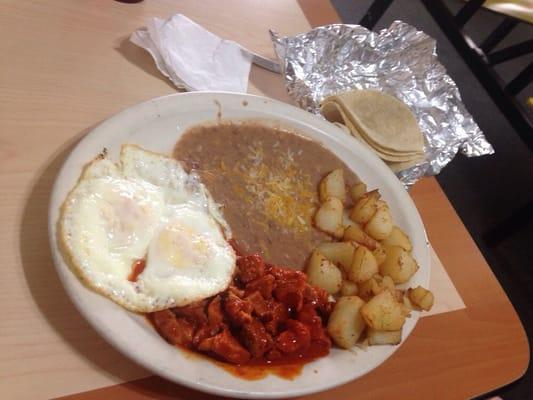 Breakfast Adobo y huevos