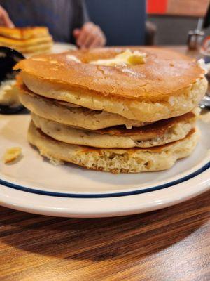 Here's my chocolate chip pancakes with maybe 5 chips