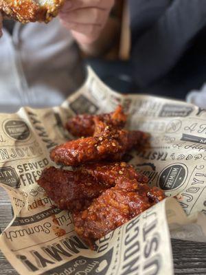 Hot and spicy wings