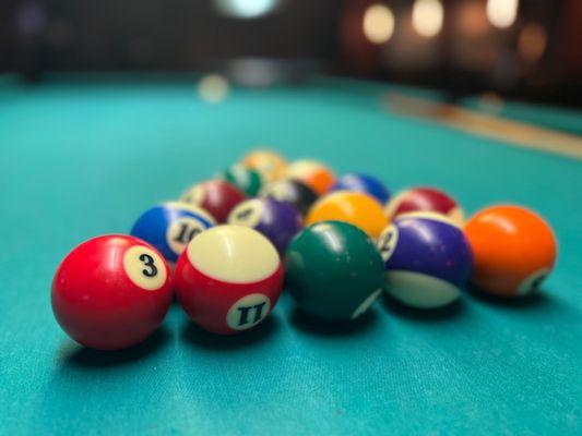 Playing pool