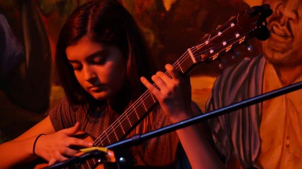 One of our young students performing in Webster Groves.