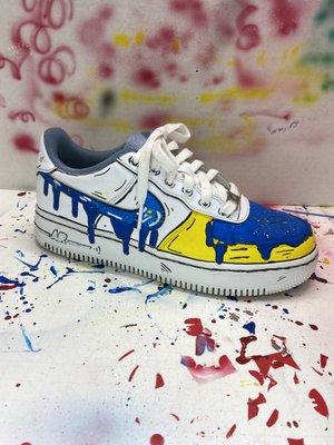 UV light/ paint drippz cartoon custom hand painted footwear