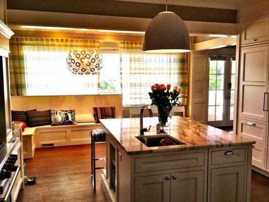 Kitchen Island with Seating Area