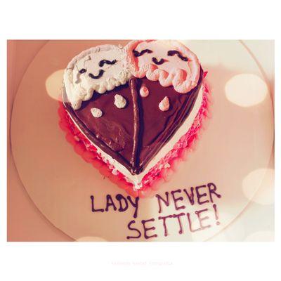 Flower Heart Cake - Heart Cones Cake