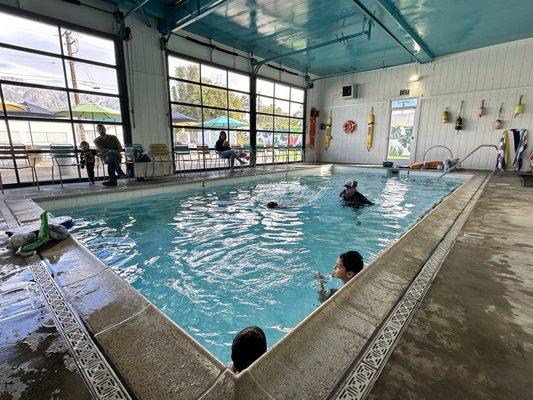 INDOOR SWIMMING POOL IS A GAME CHANGER! I love this swim facility!