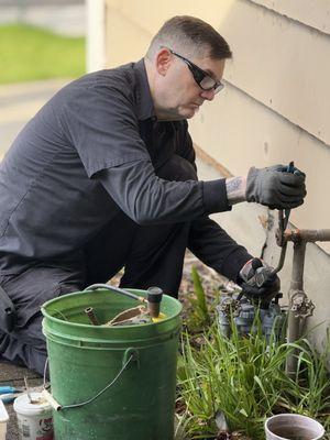 Jeff did an amazing job on that copper piping!