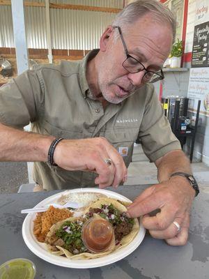 Taco trio was yummy!