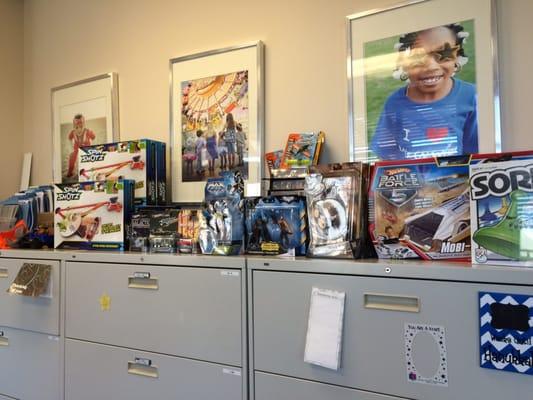 Over flowing ice breakers in the wish room!