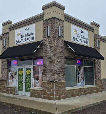 Storefront corner view