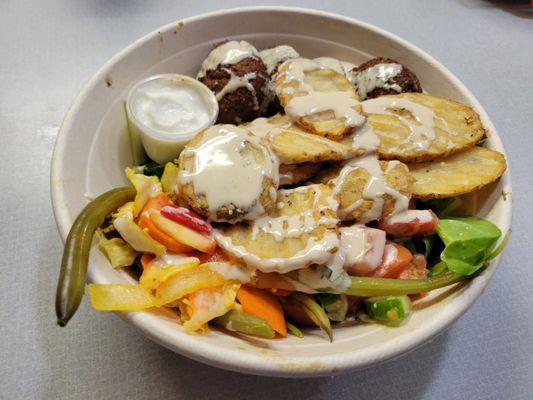 $17 instead of the stuffed pita, I ordered it as a bowl.