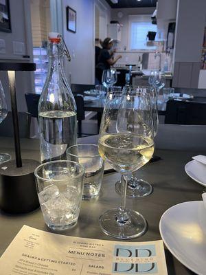 Excellent wine selection.