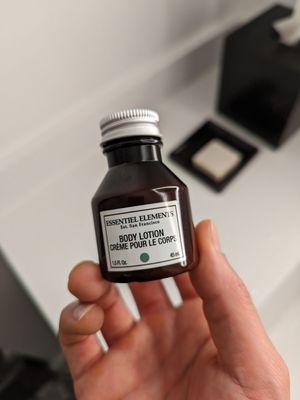 Essential Elements branded lotion and soap