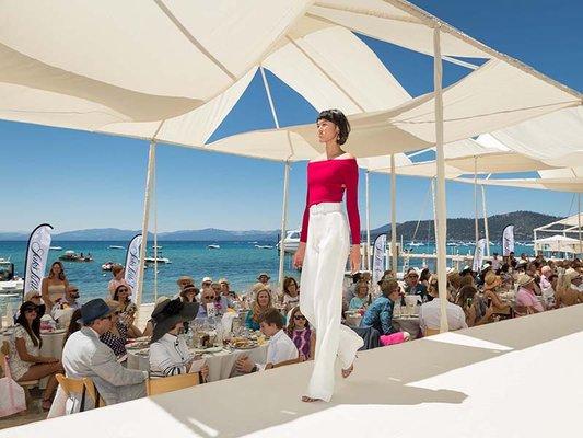 Saks Fifth Avenue Oscar de la Renta Fashion show in Lake Tahoe.