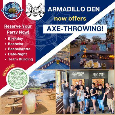 Celtic Axe Throwing At Armadillo Den