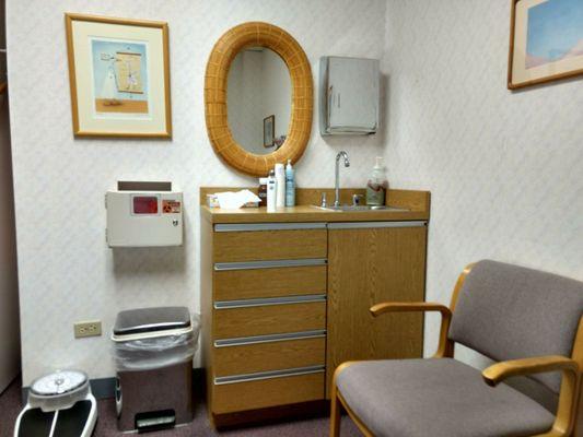 Clean and ready for the next patient.