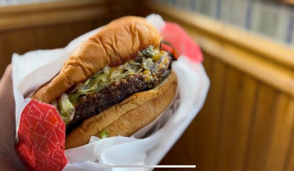 Super deluxe cheeseburger