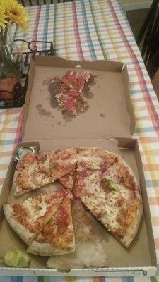 My pizza I received