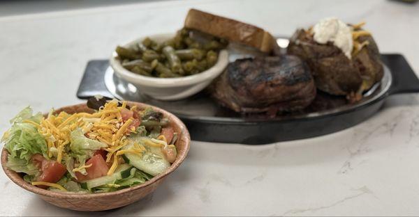 Bacon Wrapped Sirloin.