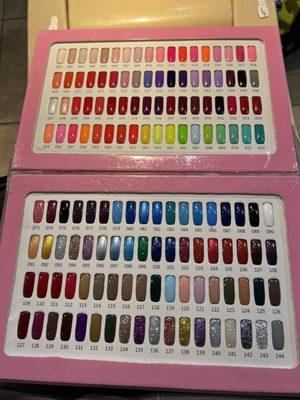 Shellac / gel nail colors