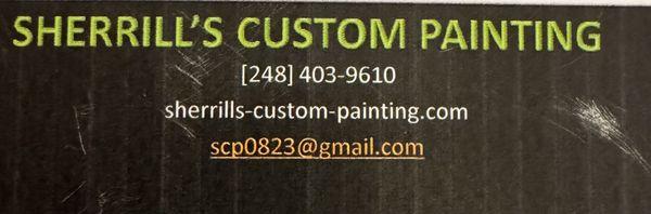 Sherrill’s custom painting