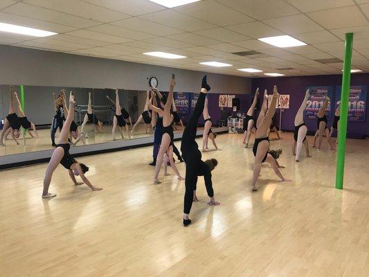 Ballet 4 working hard in class.