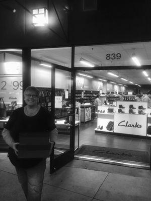 I bought 1 pair comfy shoes at Clark's. Happy feet ;-)