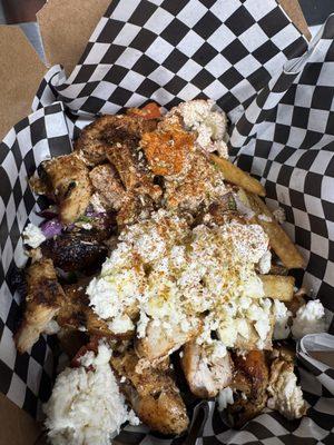 Greek bowl with chicken tenders