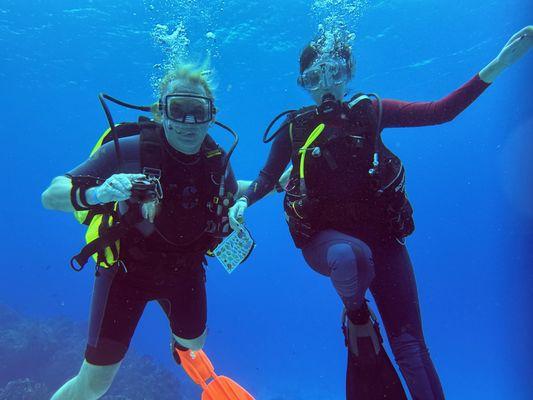 Diving with Frank