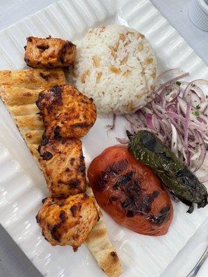 Chicken Shish Kebab lunch special