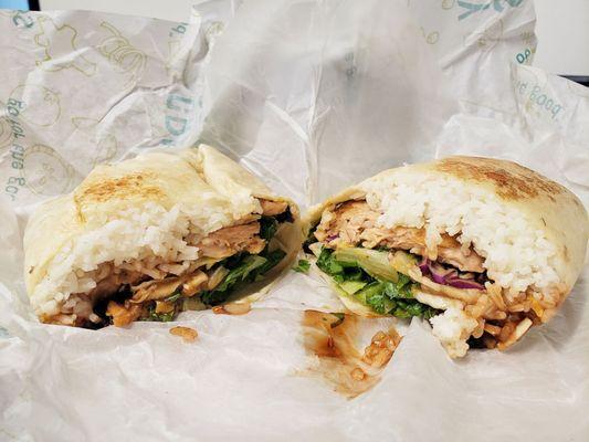 BBQ Wrap with salmon