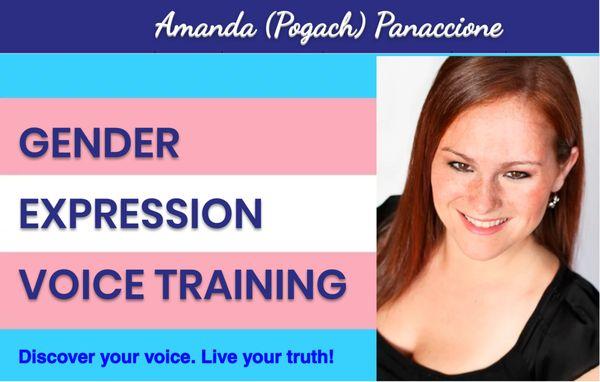 Gender Expression Voice Training. Voice Feminization and Masculinization techniques for transgender and nonbinary individuals.
