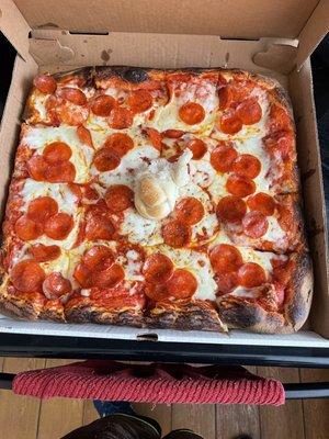 Sicilian pizza from Disalvo's