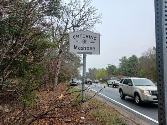 Entering Mashpee from Falmouth on 28.