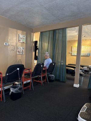 Foot and body massage area