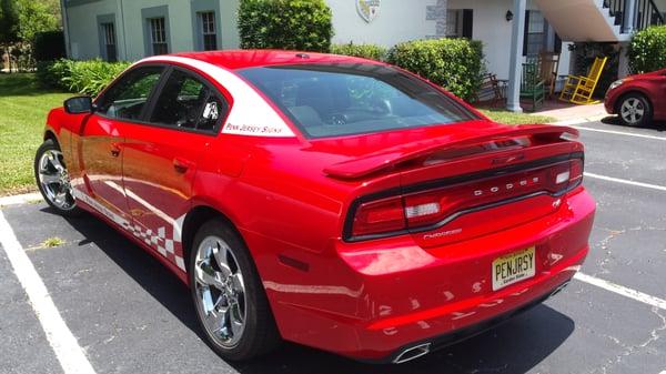 Touched up paint and they detail cars at dunedin garage