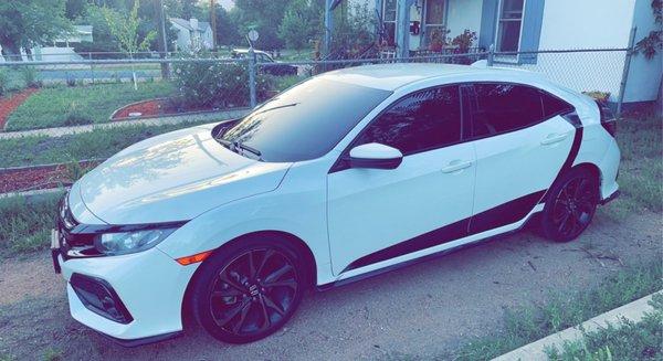 The entire front of my car was damaged, and now it is perfect.