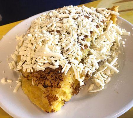 Cachapa with pork