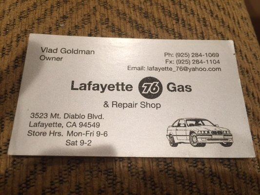 Lafayette 76 Gas Station