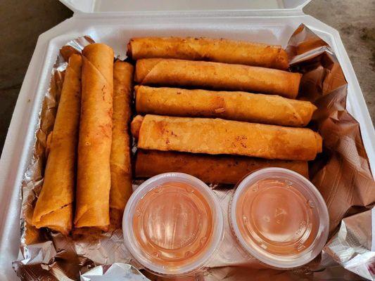 a dozen lumpia $15